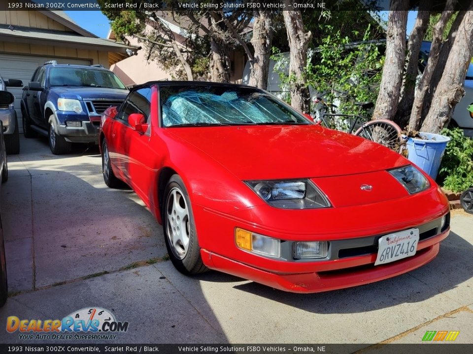 1993 Nissan 300ZX Convertible Scarlet Red / Black Photo #1