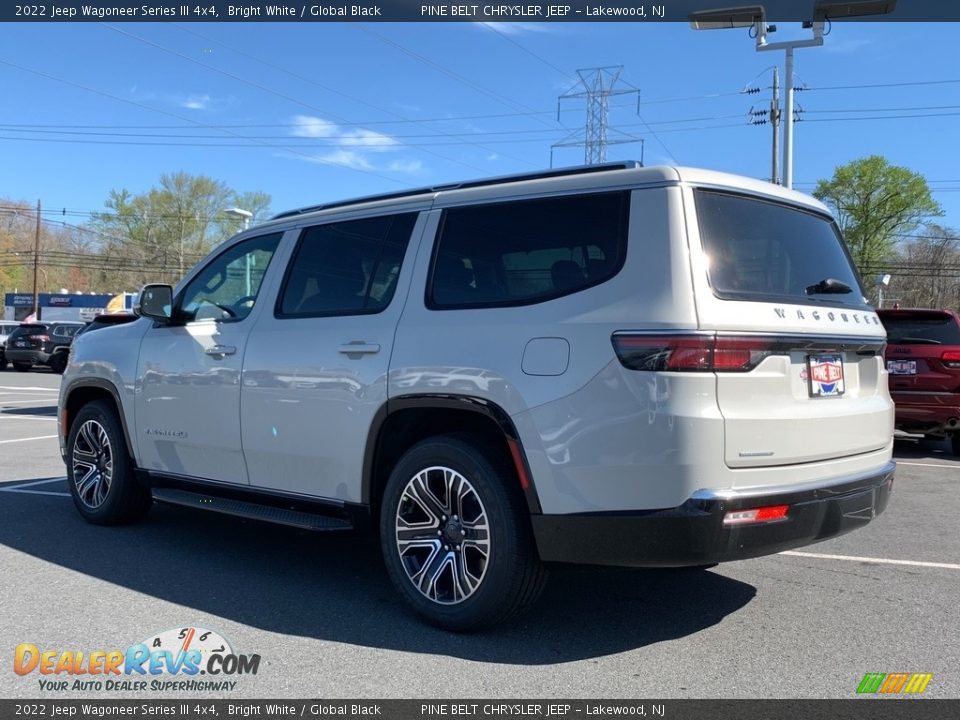 2022 Jeep Wagoneer Series III 4x4 Bright White / Global Black Photo #6