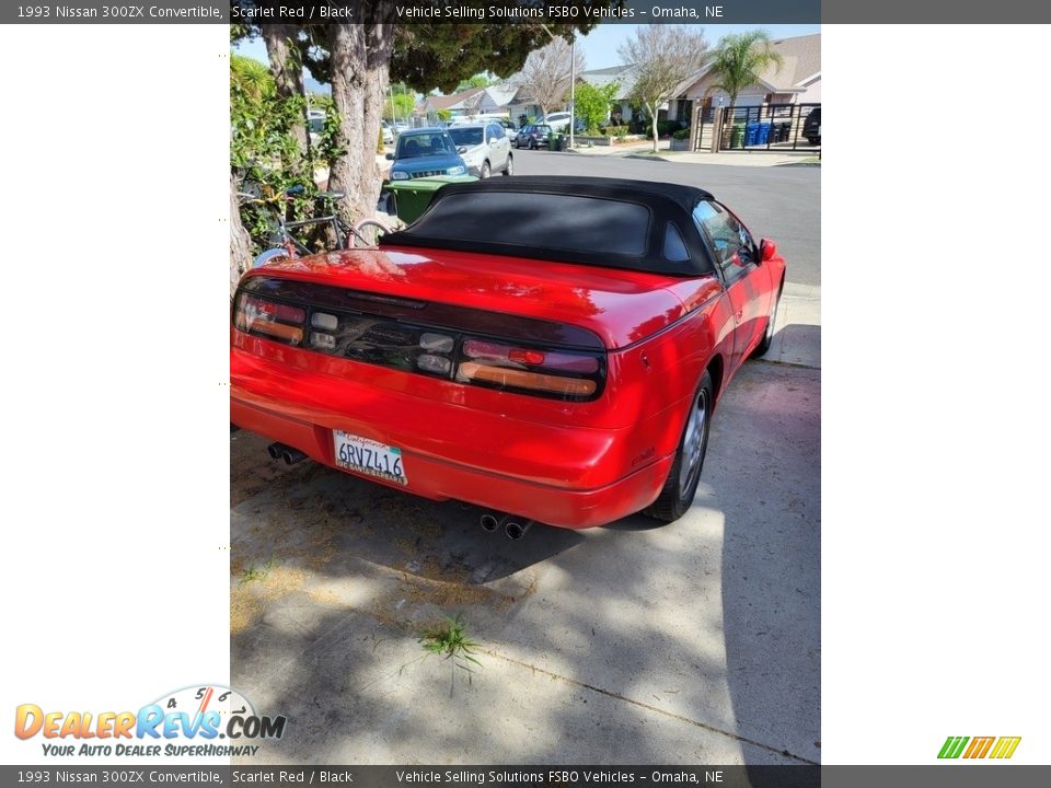 1993 Nissan 300ZX Convertible Scarlet Red / Black Photo #2