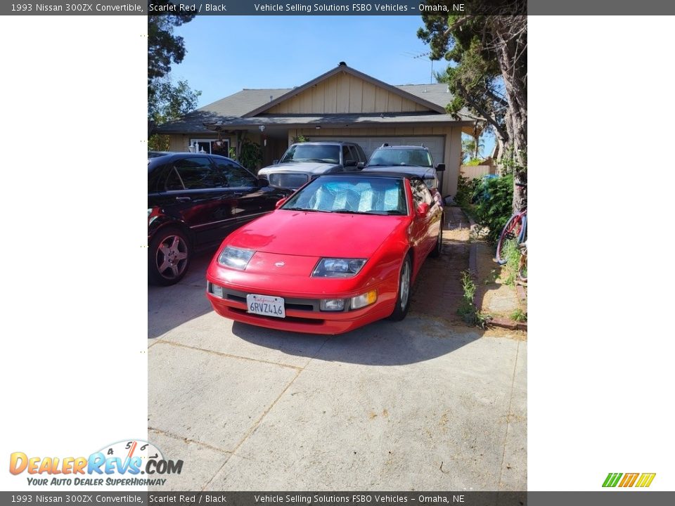 1993 Nissan 300ZX Convertible Scarlet Red / Black Photo #3