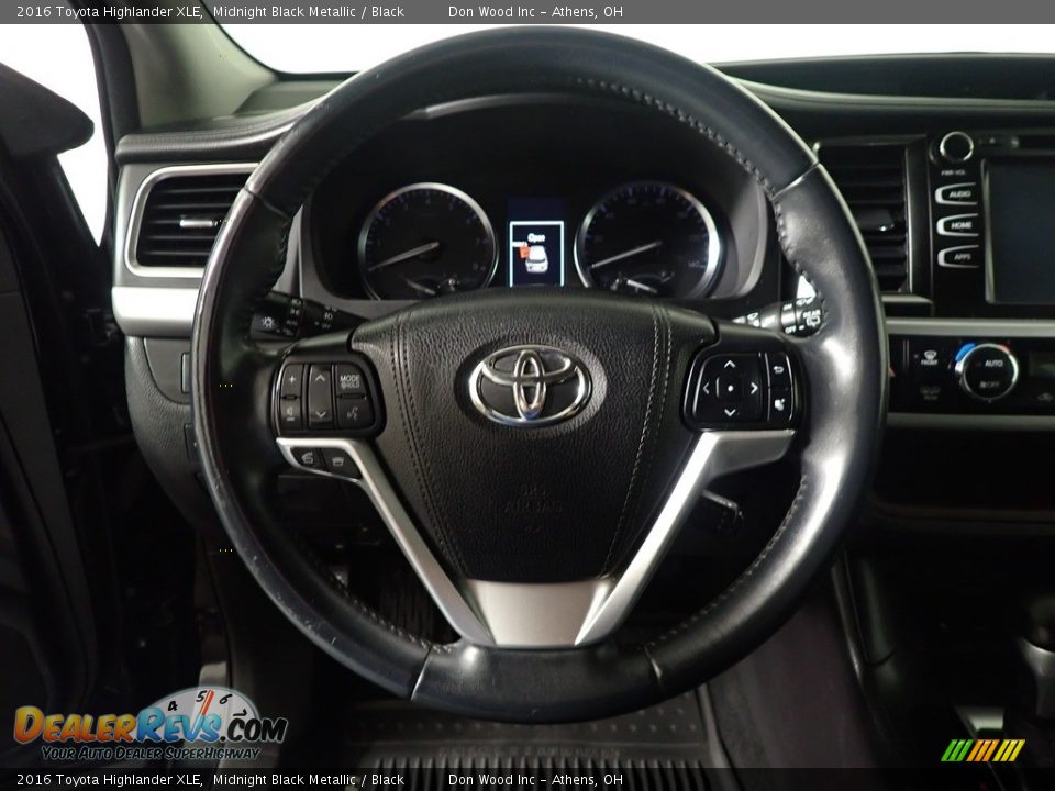 2016 Toyota Highlander XLE Midnight Black Metallic / Black Photo #31