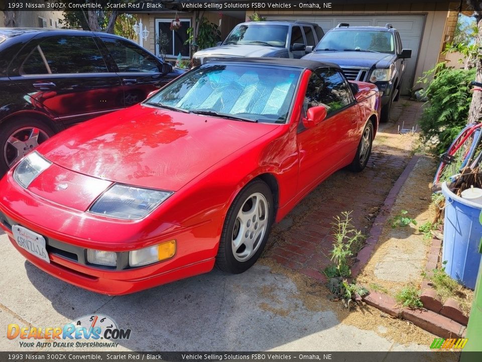 1993 Nissan 300ZX Convertible Scarlet Red / Black Photo #4