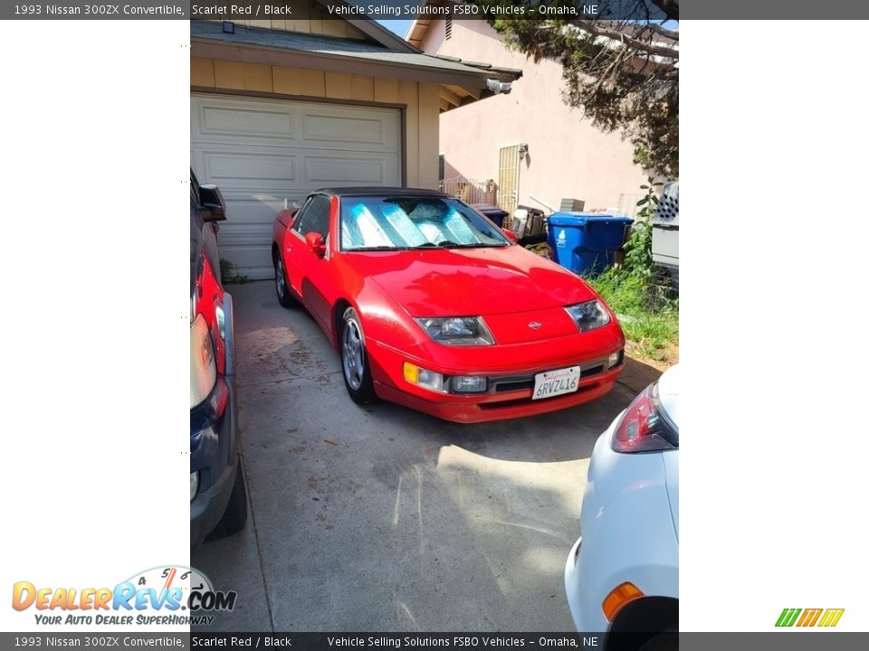 1993 Nissan 300ZX Convertible Scarlet Red / Black Photo #5