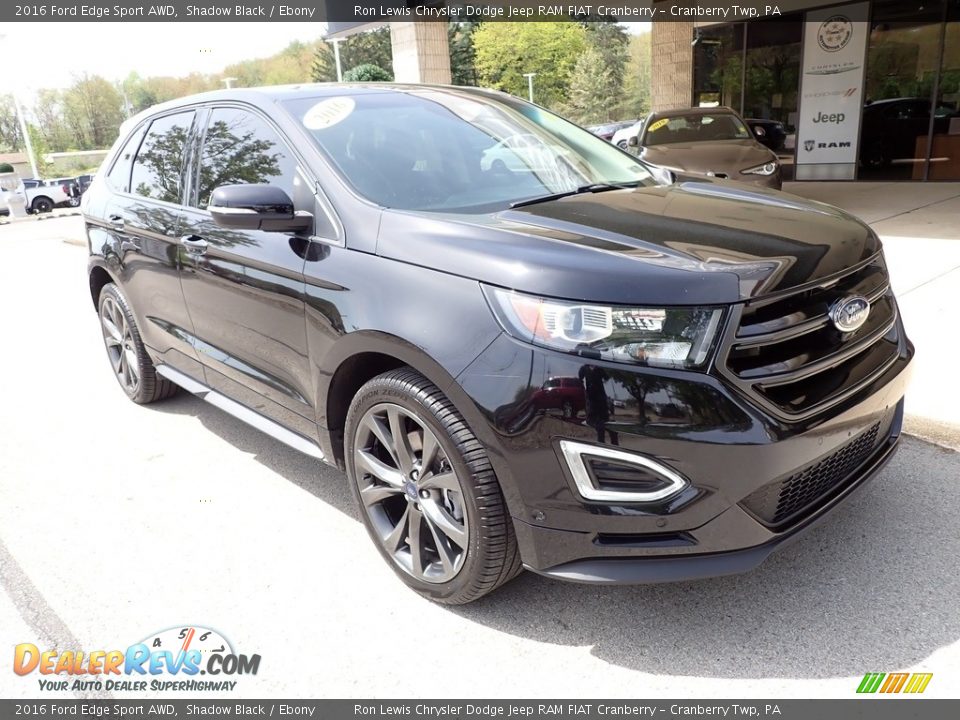 2016 Ford Edge Sport AWD Shadow Black / Ebony Photo #2