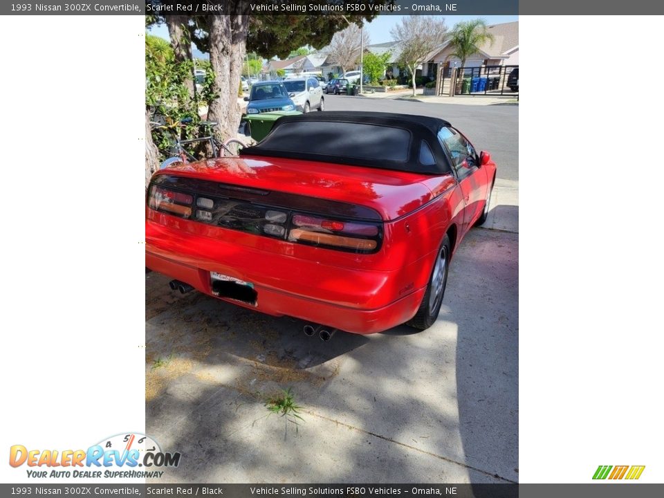 1993 Nissan 300ZX Convertible Scarlet Red / Black Photo #6