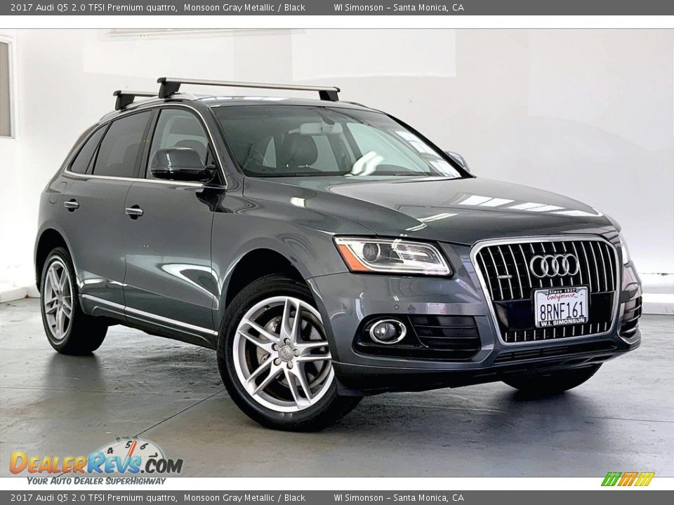 2017 Audi Q5 2.0 TFSI Premium quattro Monsoon Gray Metallic / Black Photo #34