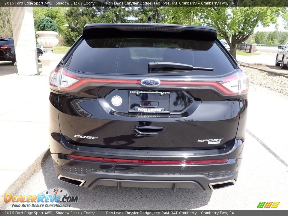 2016 Ford Edge Sport AWD Shadow Black / Ebony Photo #7