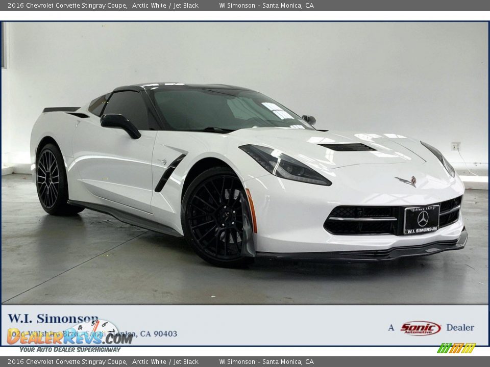 2016 Chevrolet Corvette Stingray Coupe Arctic White / Jet Black Photo #1