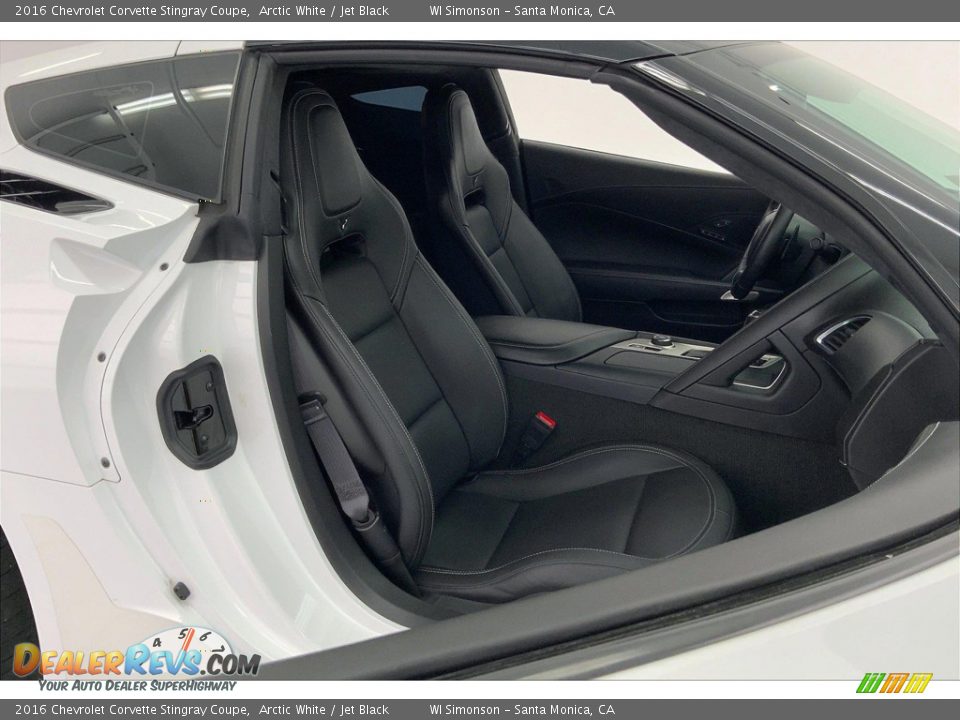 Jet Black Interior - 2016 Chevrolet Corvette Stingray Coupe Photo #5