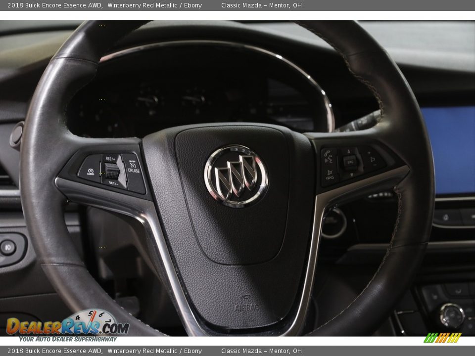 2018 Buick Encore Essence AWD Winterberry Red Metallic / Ebony Photo #7