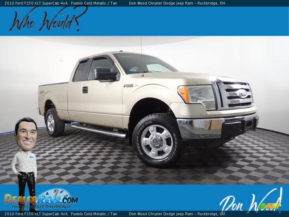 2010 Ford F150 XLT SuperCab 4x4 Pueblo Gold Metallic / Tan Photo #1