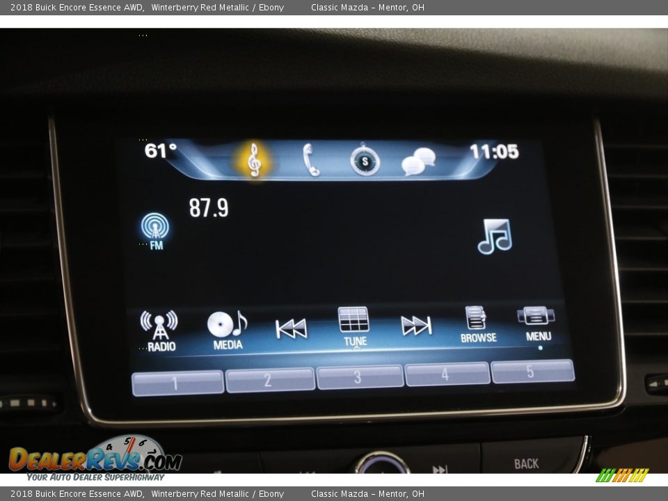 2018 Buick Encore Essence AWD Winterberry Red Metallic / Ebony Photo #10