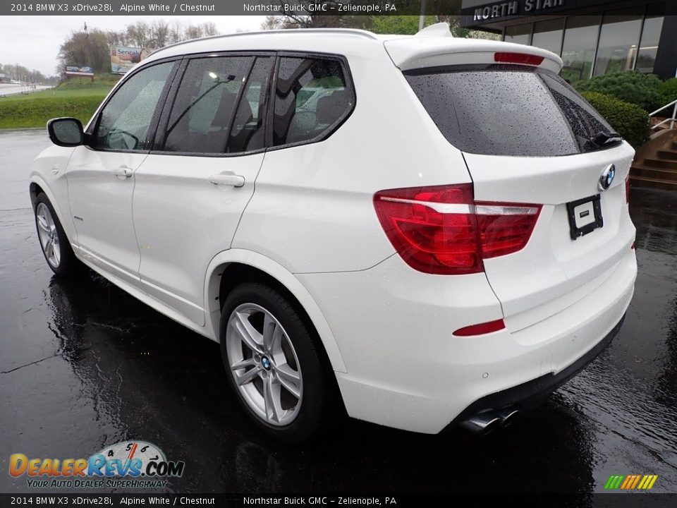 2014 BMW X3 xDrive28i Alpine White / Chestnut Photo #3