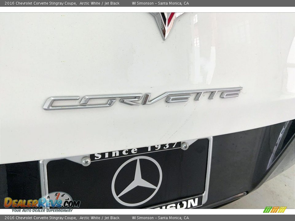 2016 Chevrolet Corvette Stingray Coupe Arctic White / Jet Black Photo #27