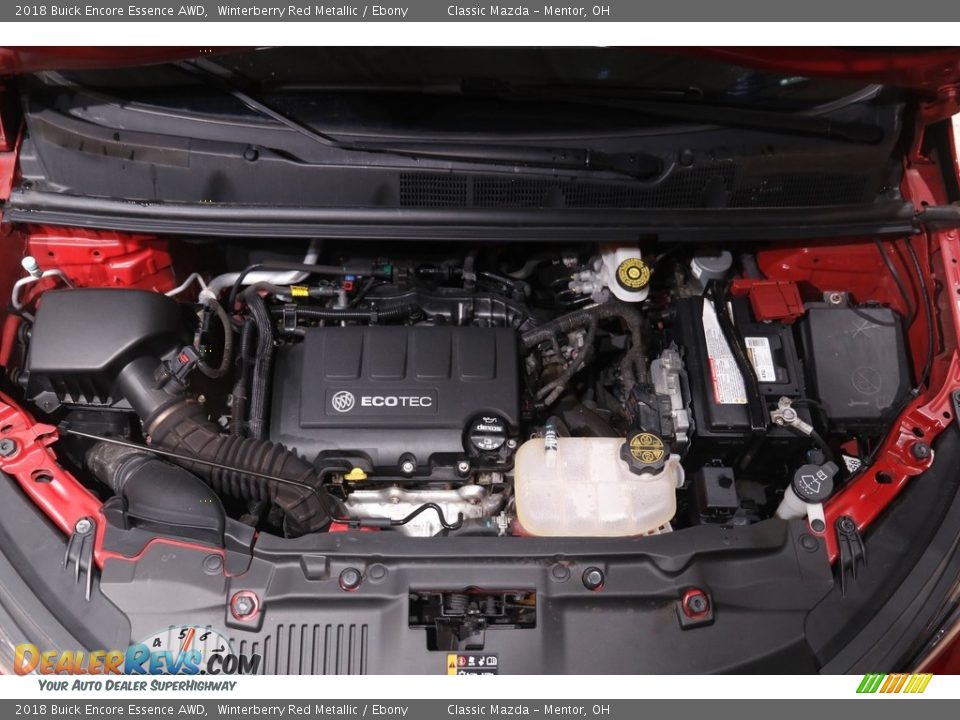 2018 Buick Encore Essence AWD Winterberry Red Metallic / Ebony Photo #20