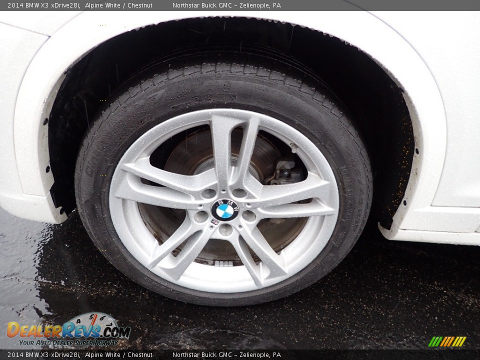 2014 BMW X3 xDrive28i Alpine White / Chestnut Photo #13