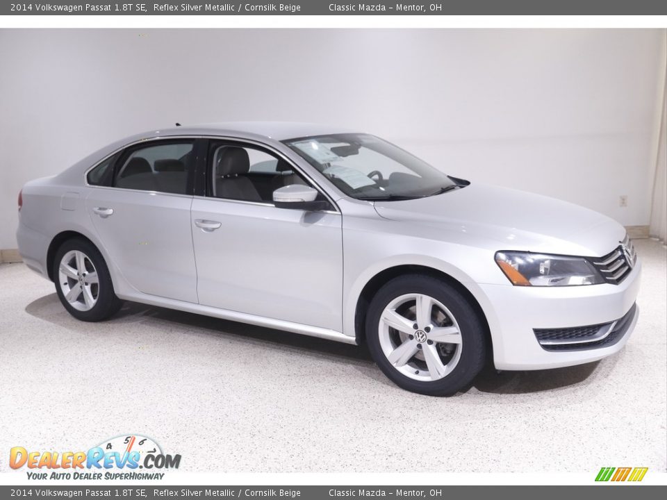 2014 Volkswagen Passat 1.8T SE Reflex Silver Metallic / Cornsilk Beige Photo #1