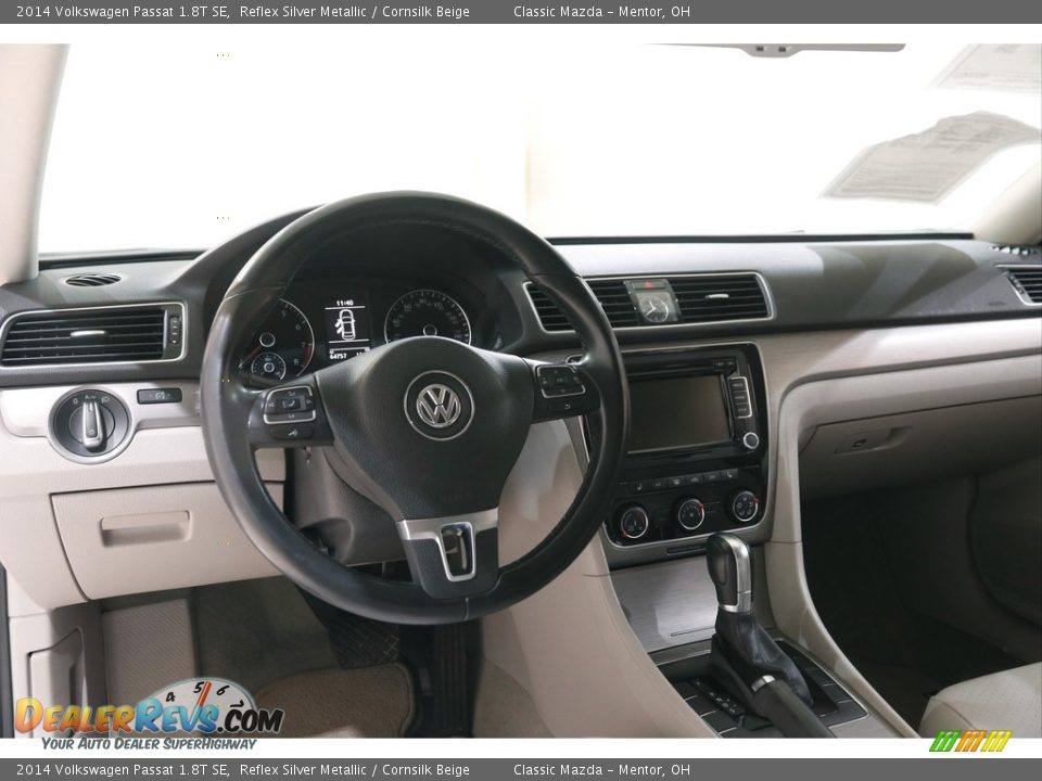 2014 Volkswagen Passat 1.8T SE Reflex Silver Metallic / Cornsilk Beige Photo #6