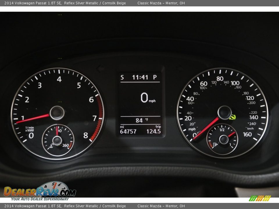 2014 Volkswagen Passat 1.8T SE Reflex Silver Metallic / Cornsilk Beige Photo #8
