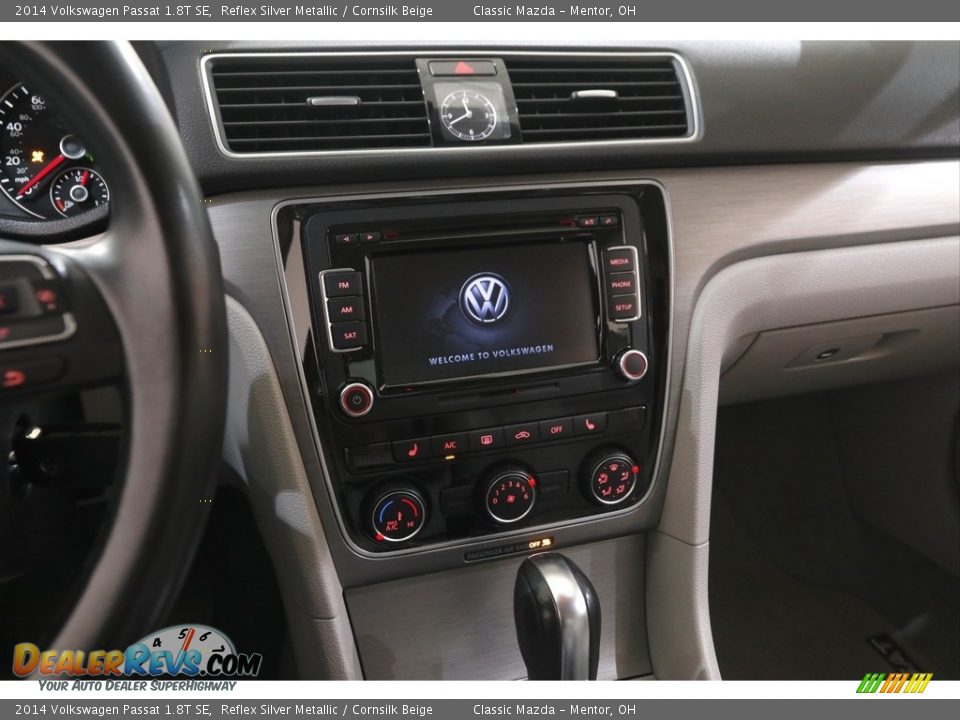 2014 Volkswagen Passat 1.8T SE Reflex Silver Metallic / Cornsilk Beige Photo #9