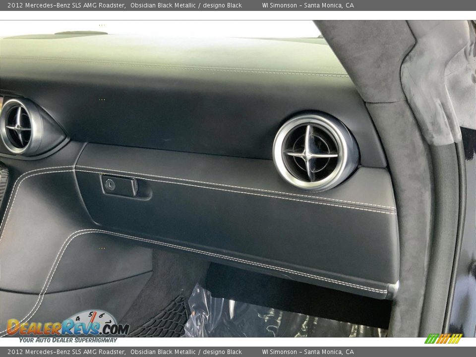 2012 Mercedes-Benz SLS AMG Roadster Obsidian Black Metallic / designo Black Photo #16
