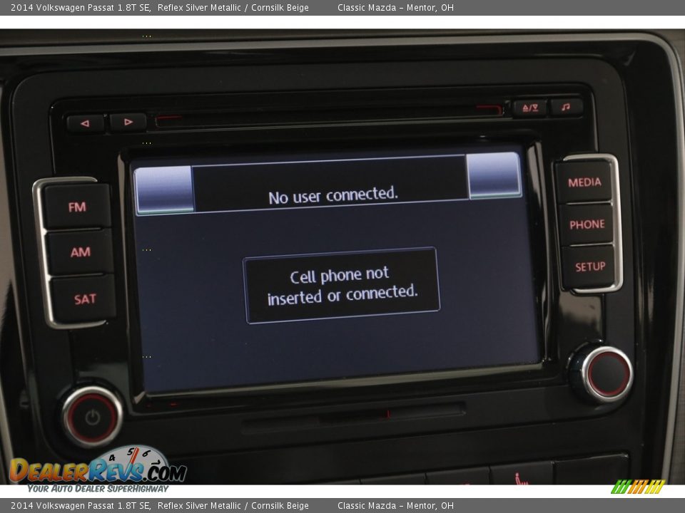 2014 Volkswagen Passat 1.8T SE Reflex Silver Metallic / Cornsilk Beige Photo #11