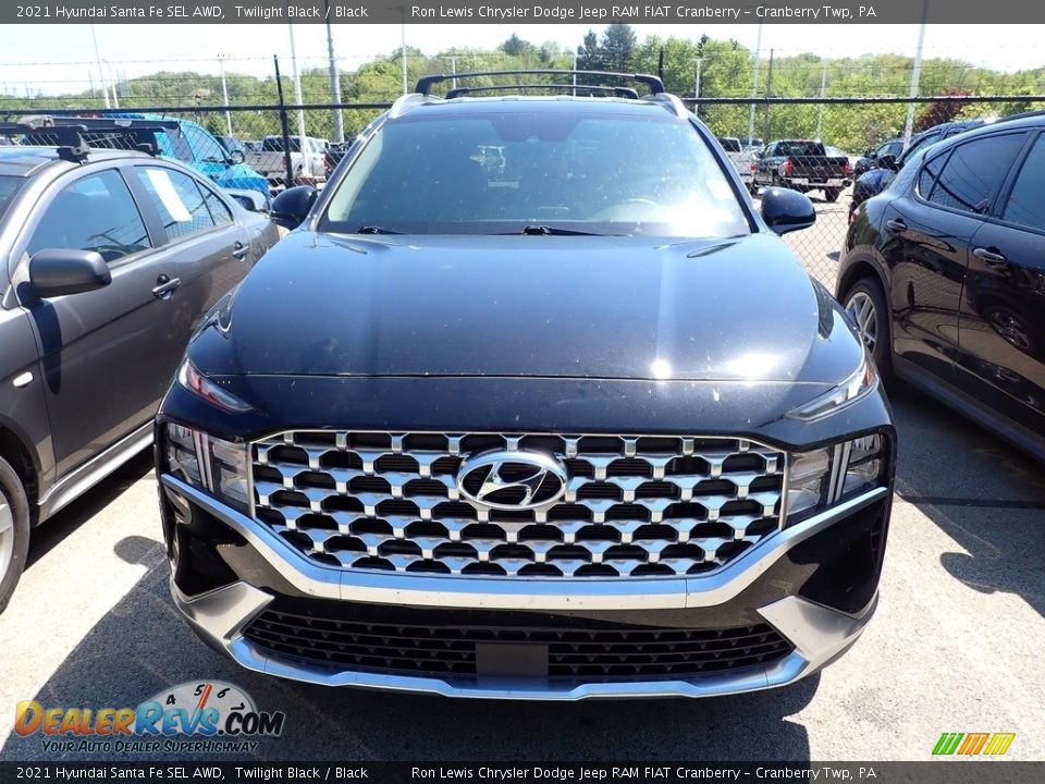 2021 Hyundai Santa Fe SEL AWD Twilight Black / Black Photo #2