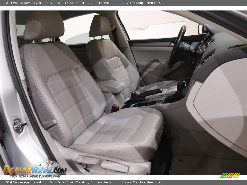 2014 Volkswagen Passat 1.8T SE Reflex Silver Metallic / Cornsilk Beige Photo #15