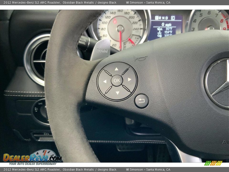 2012 Mercedes-Benz SLS AMG Roadster Steering Wheel Photo #20