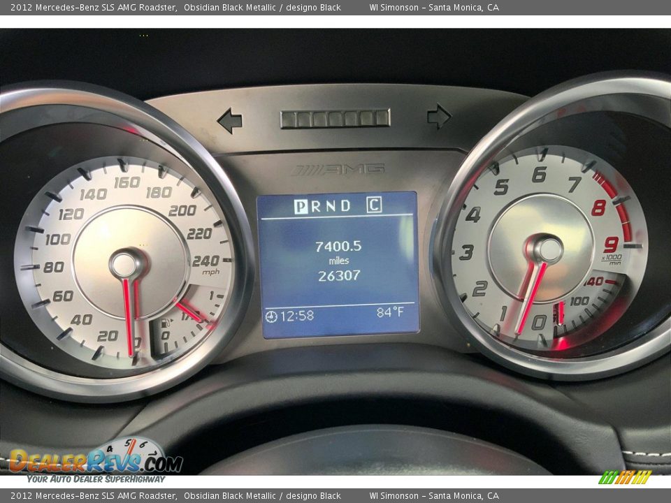 2012 Mercedes-Benz SLS AMG Roadster Gauges Photo #22