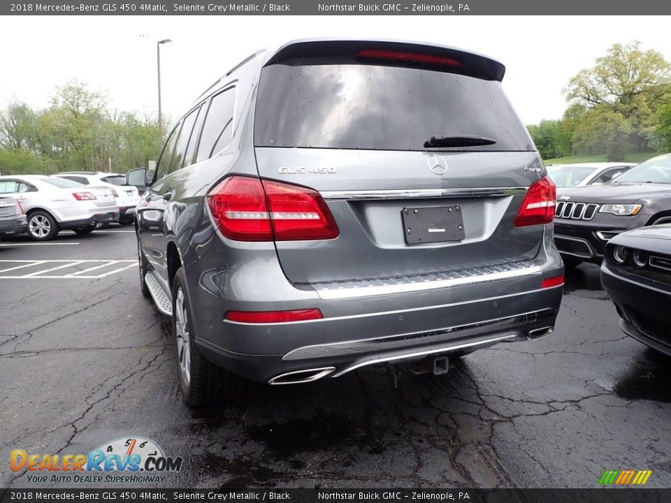 2018 Mercedes-Benz GLS 450 4Matic Selenite Grey Metallic / Black Photo #4