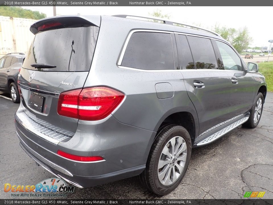 2018 Mercedes-Benz GLS 450 4Matic Selenite Grey Metallic / Black Photo #7