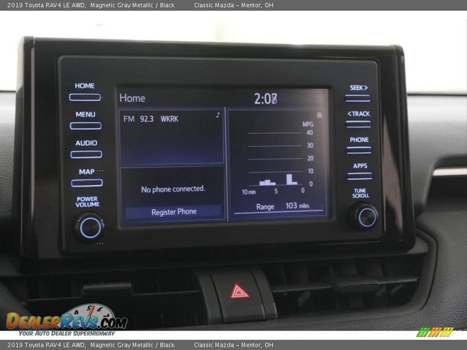 2019 Toyota RAV4 LE AWD Magnetic Gray Metallic / Black Photo #10