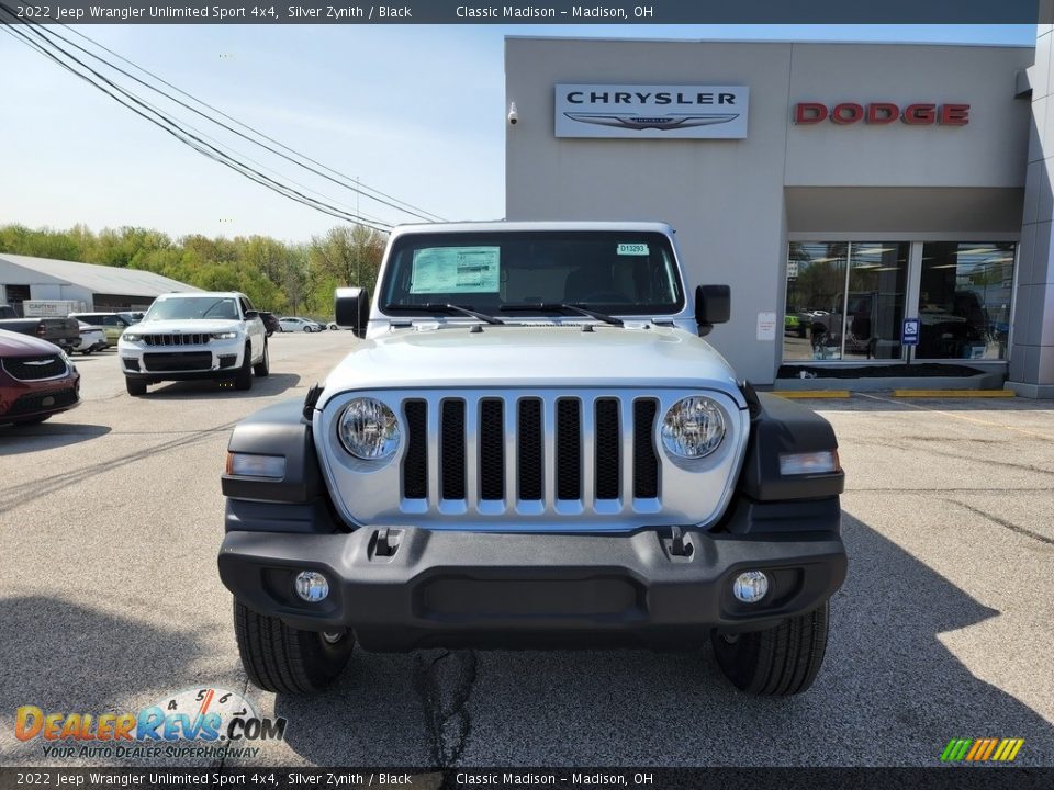 2022 Jeep Wrangler Unlimited Sport 4x4 Silver Zynith / Black Photo #7