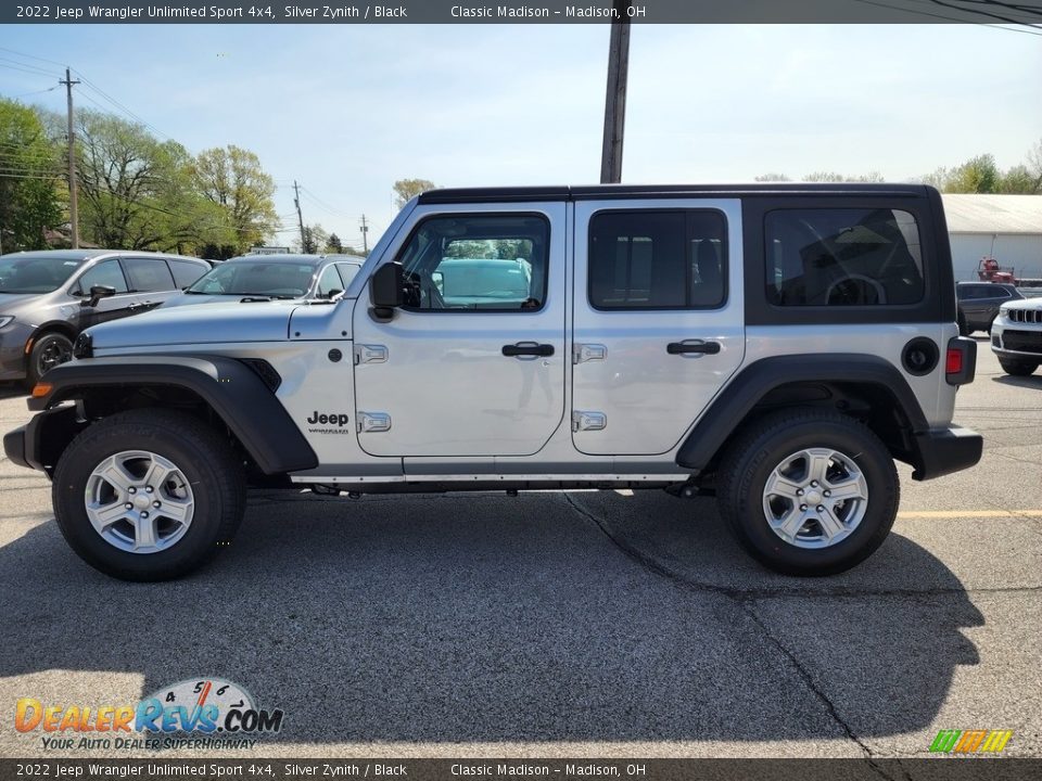 2022 Jeep Wrangler Unlimited Sport 4x4 Silver Zynith / Black Photo #8