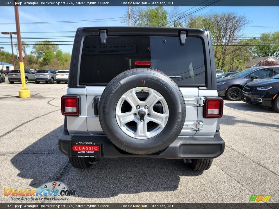 2022 Jeep Wrangler Unlimited Sport 4x4 Silver Zynith / Black Photo #10