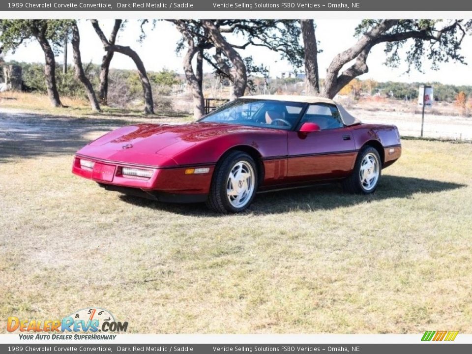 Dark Red Metallic 1989 Chevrolet Corvette Convertible Photo #1