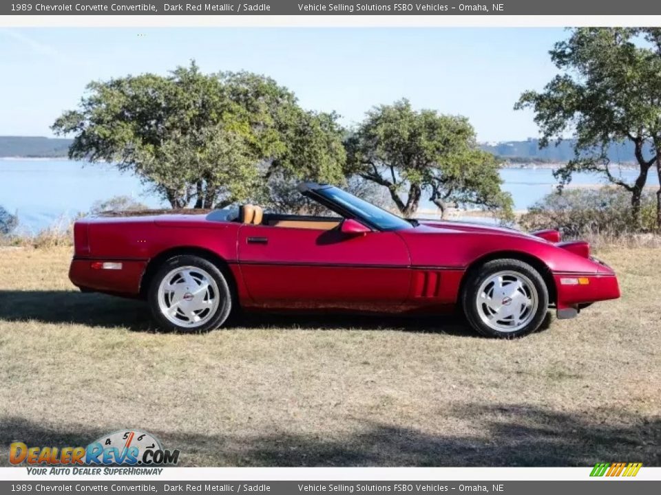 Dark Red Metallic 1989 Chevrolet Corvette Convertible Photo #3