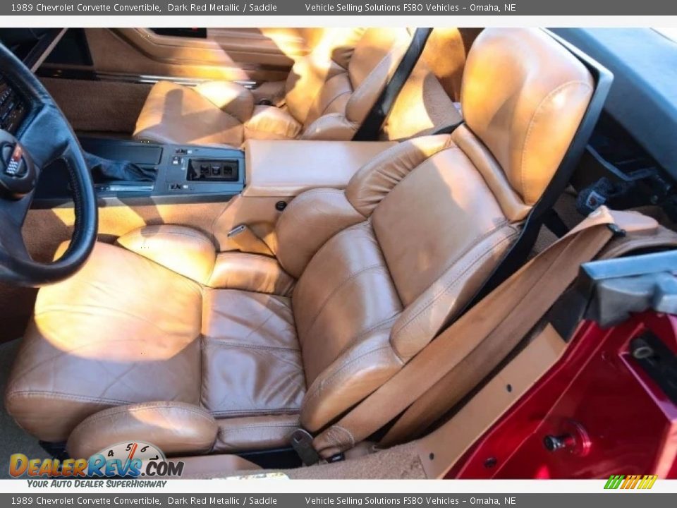 Front Seat of 1989 Chevrolet Corvette Convertible Photo #5