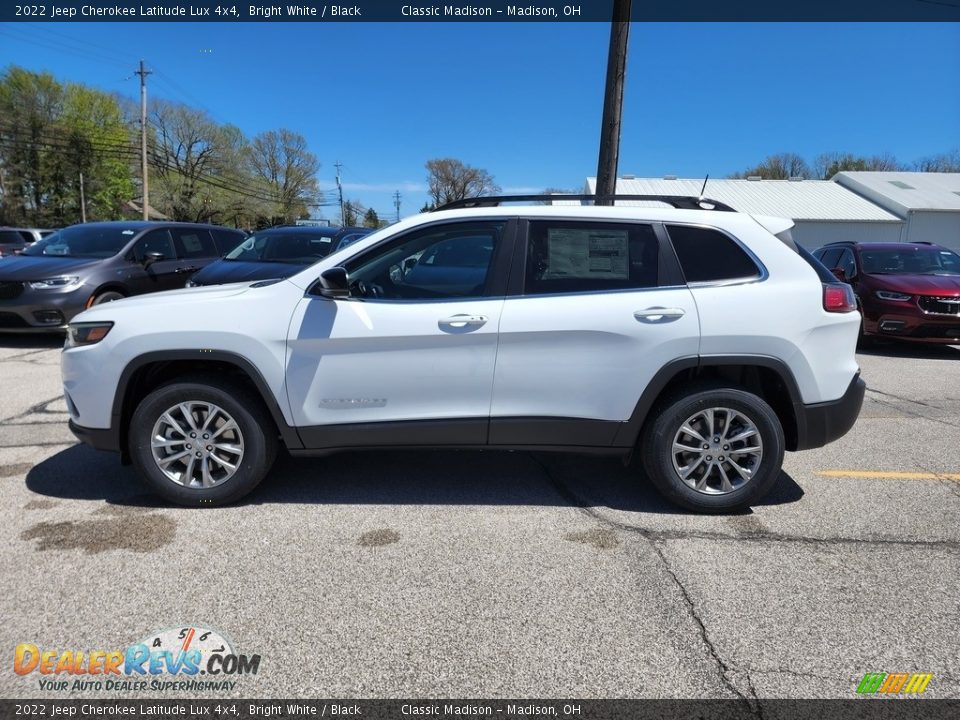 2022 Jeep Cherokee Latitude Lux 4x4 Bright White / Black Photo #8