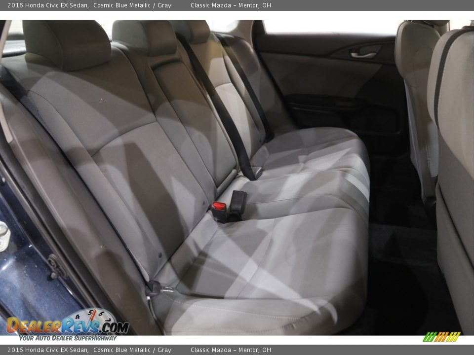2016 Honda Civic EX Sedan Cosmic Blue Metallic / Gray Photo #17