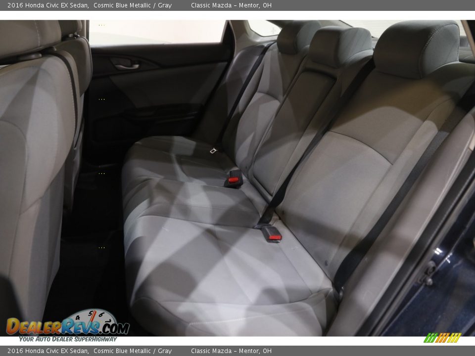 2016 Honda Civic EX Sedan Cosmic Blue Metallic / Gray Photo #18