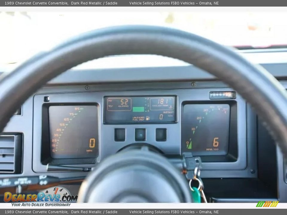 1989 Chevrolet Corvette Convertible Gauges Photo #22