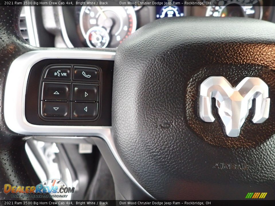 2021 Ram 3500 Big Horn Crew Cab 4x4 Bright White / Black Photo #14