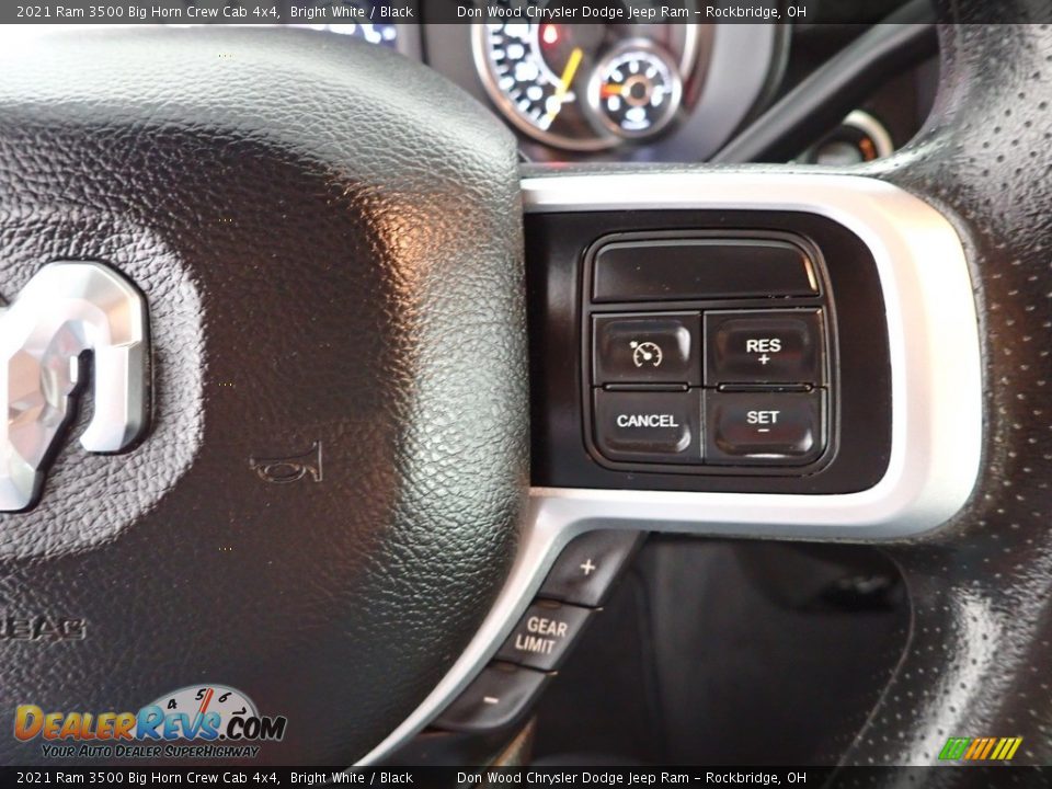 2021 Ram 3500 Big Horn Crew Cab 4x4 Bright White / Black Photo #15