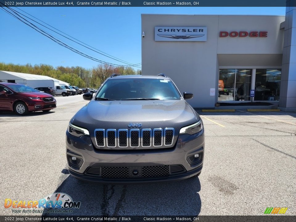 2022 Jeep Cherokee Latitude Lux 4x4 Granite Crystal Metallic / Black Photo #7