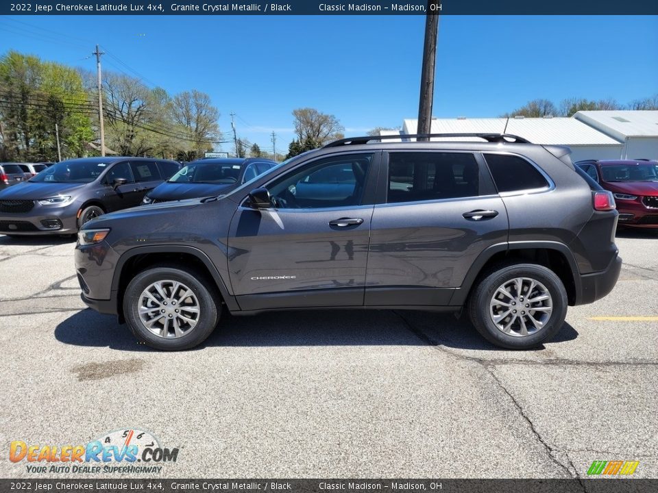 2022 Jeep Cherokee Latitude Lux 4x4 Granite Crystal Metallic / Black Photo #8