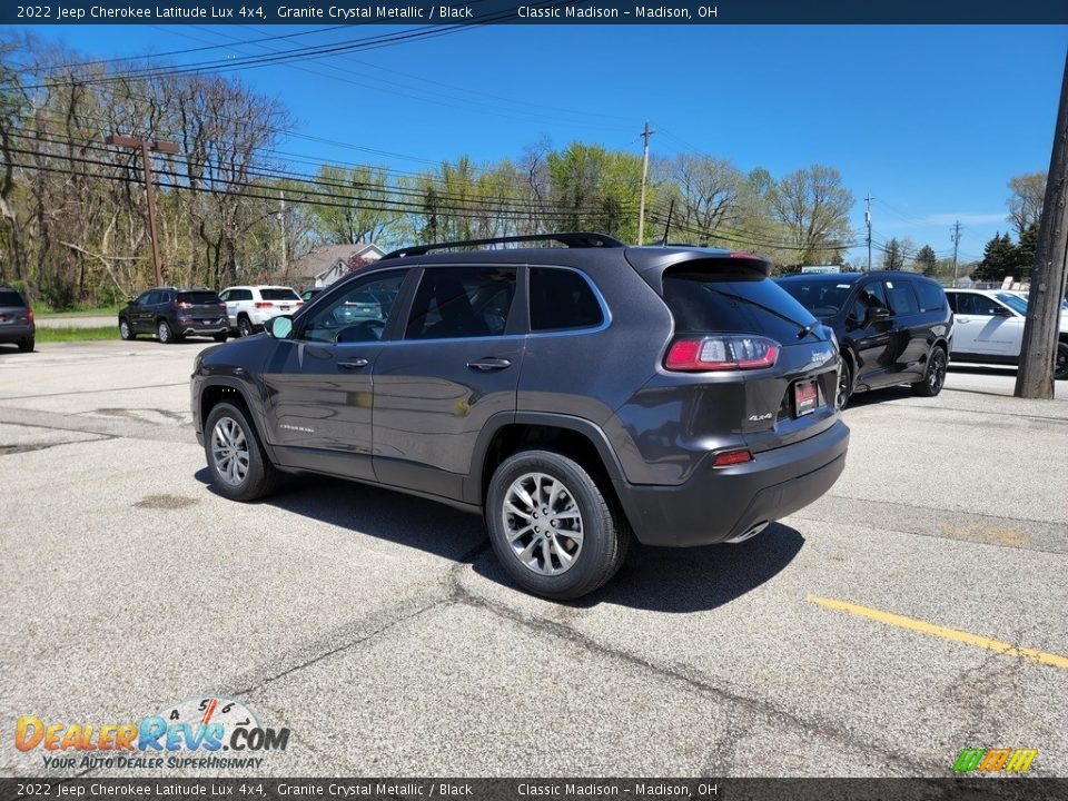 2022 Jeep Cherokee Latitude Lux 4x4 Granite Crystal Metallic / Black Photo #9