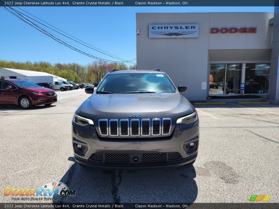2022 Jeep Cherokee Latitude Lux 4x4 Granite Crystal Metallic / Black Photo #7