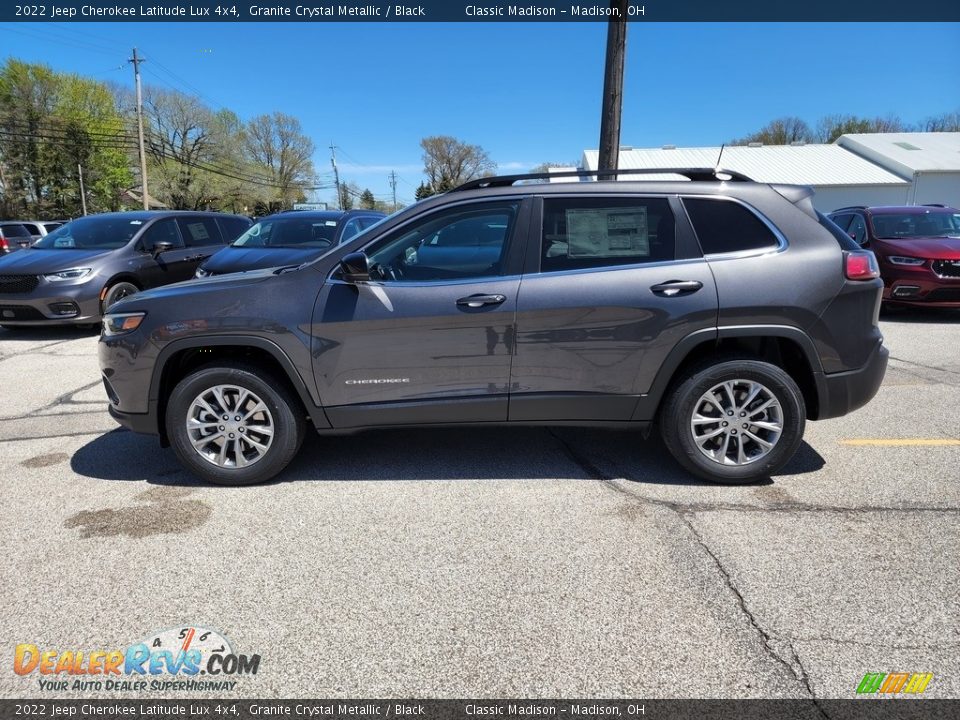 2022 Jeep Cherokee Latitude Lux 4x4 Granite Crystal Metallic / Black Photo #8